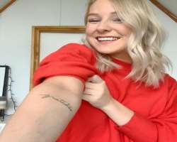 She has a tattoo written as 